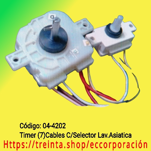 TIMER 7 CABLES C/SELECTOR LAV. REGINA