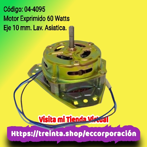 MOTOR EXPRIMIDO 10 MM 60WATTS LAV. ASIATICA