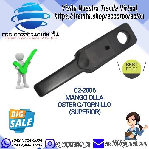 MANGO OLLA OSTER C/TORNILLO (SUPERIOR)