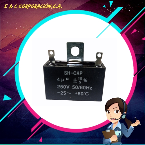 CAPACITOR 4MF-250VAC VENTILADOR