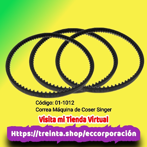 CORREA MAQUINA DE COSER SINGER NEGRA