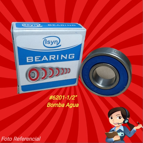 RODAMIENTO # 6201-2RS 1/2"
