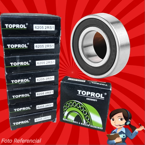 RODAMIENTO # 6205 2RS 1"LAV MABE/WHIRLPOOL (TOPROL)
