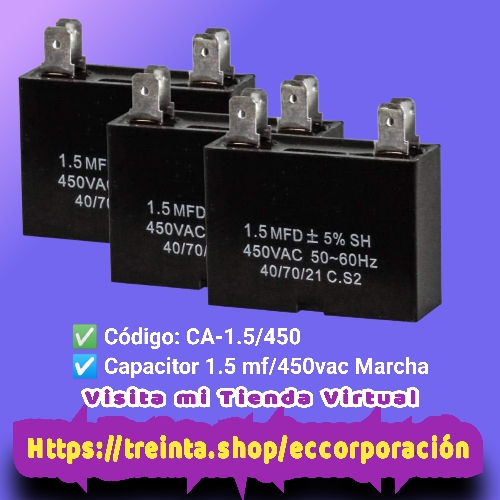 CAPACITOR 1.5MF/450VAC MARCHA
