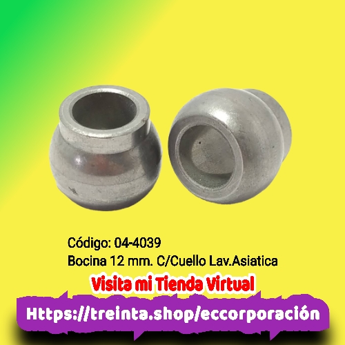 BOCINA 12 MM C/CUELLO LAV ASIATICA