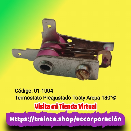 TERMOSTATO PREAJUSTADO TOSTY AREPA 180°C 16 AMP.