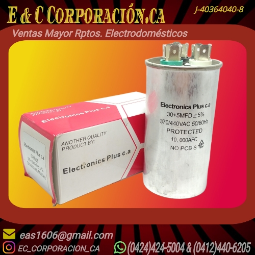CAP.MARCHA 30+5MF/370-440VAC