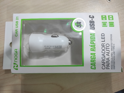 Cargador noga 3A USB-c auto