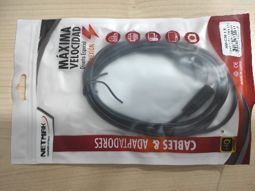 Cable plug a plug 1.5m netmak