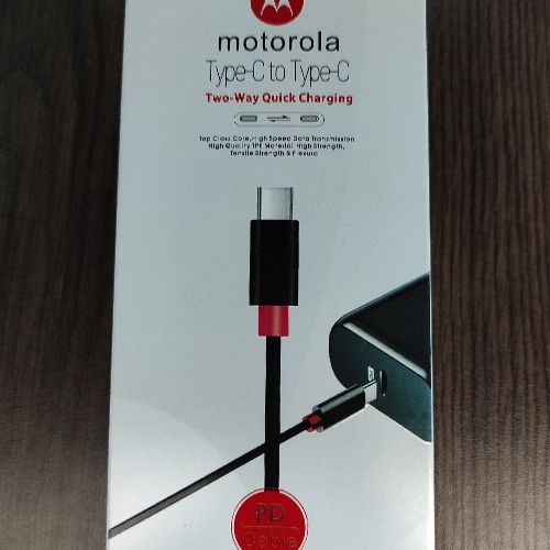 Cable Motorola original tipo C a tipo C