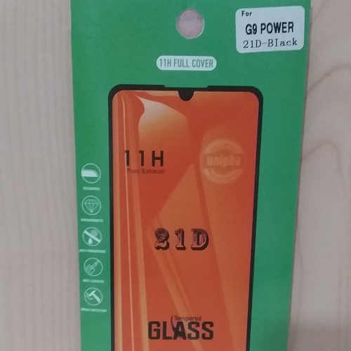 Vidrio Moto G9 power black