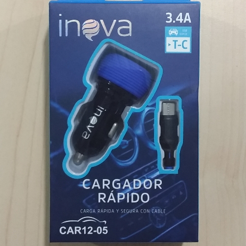 Cargador para auto car12-05. tipo C