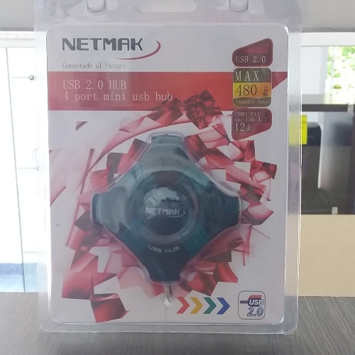 Conector USB Netmak 4 entradas  NM-AC01