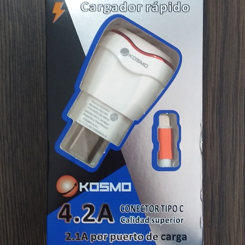 Cargador Kosmo 4.2 A  tipo C
