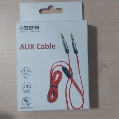 Cable auxiliar sies 1m.