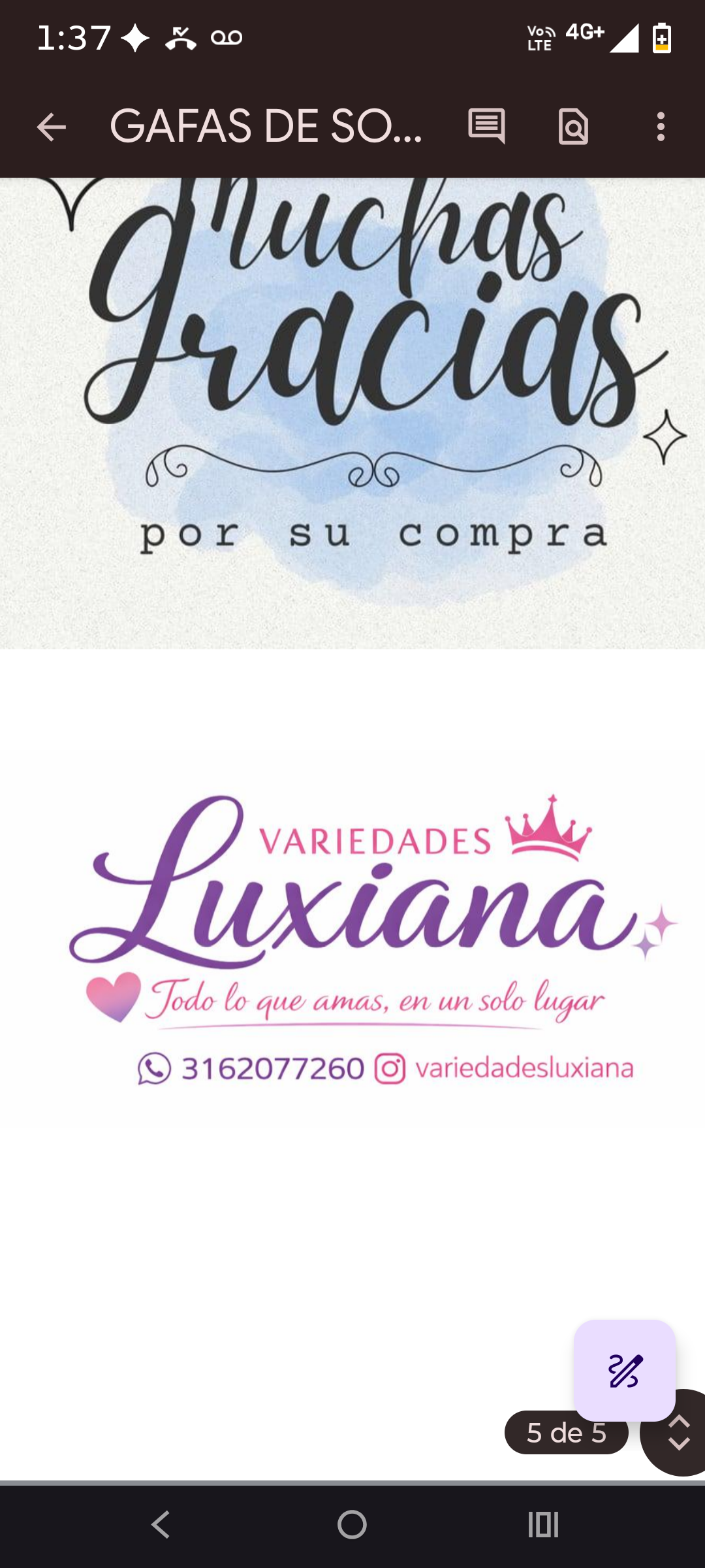 VARIEDADES LUXIANA
