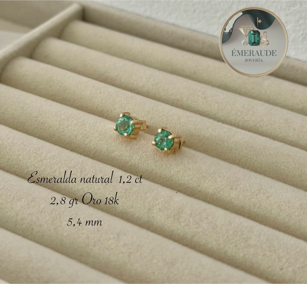Topos Esmeralda talla redonda 5 mm