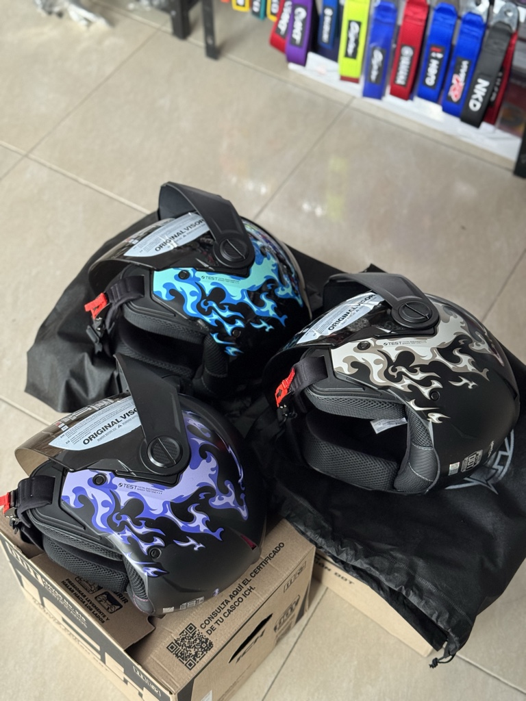 CASCO ICH IGNITION MORADO Y GRIS