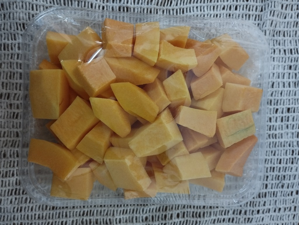 Calabaza en cubitos