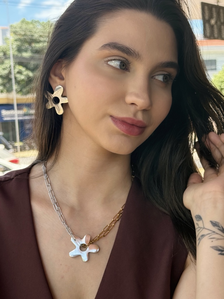 Colar Alumínio Flora
