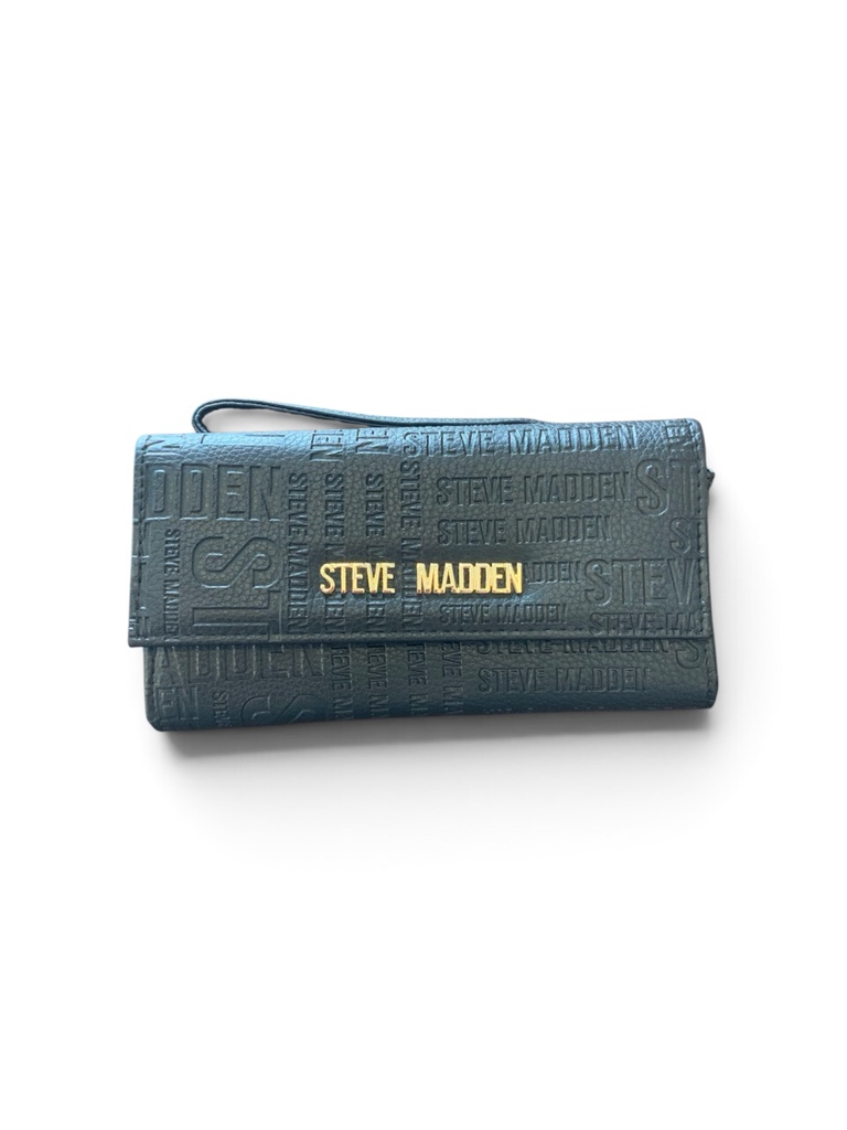 Wallet larga Steve Madden estampada negra