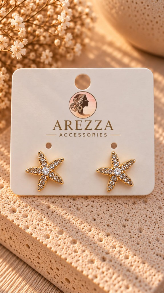 Arete estrella acero
