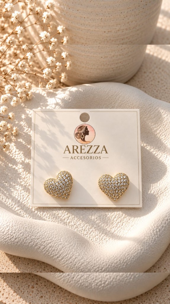 Arete corazon laminado