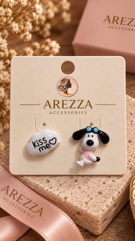 Arete de snoopy kiss me