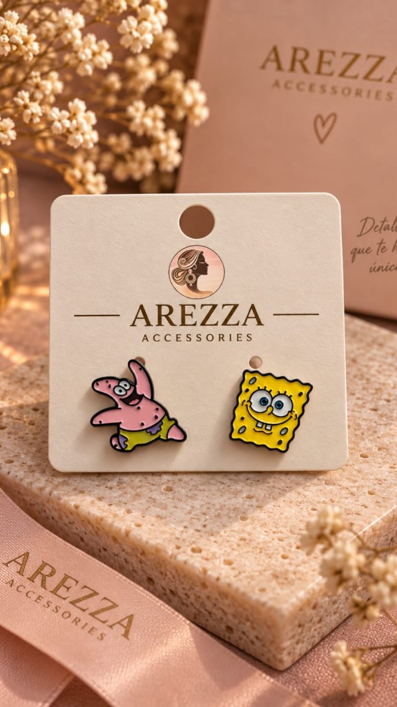 Aretes bob sponja