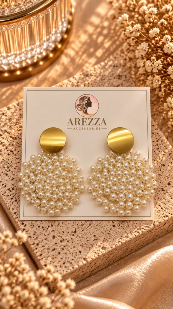 Arete espiral de perlas