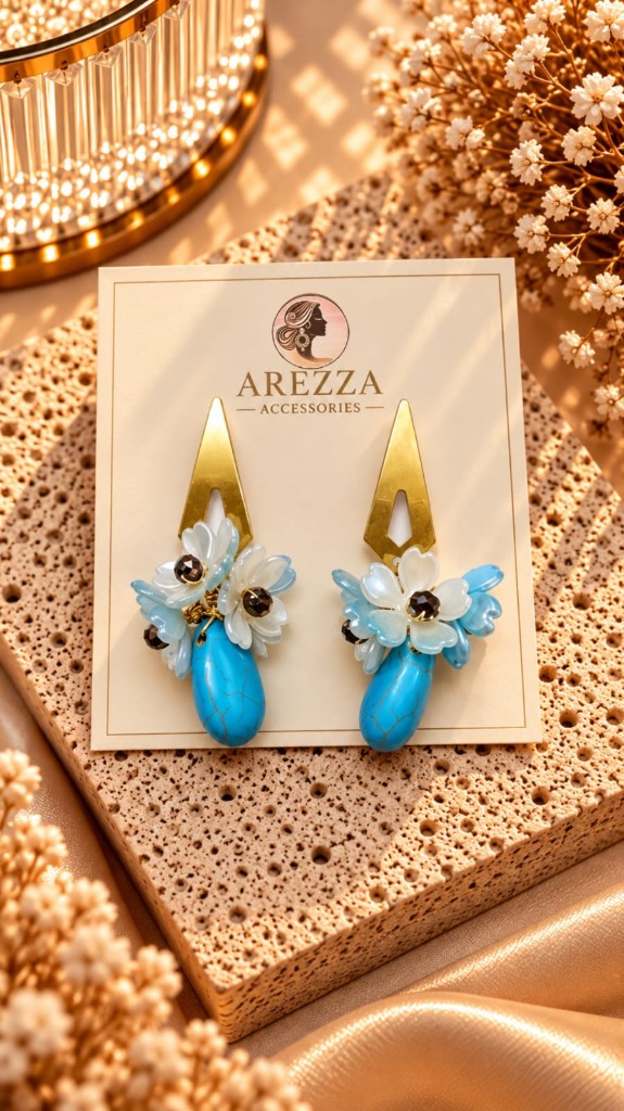 Arete de tres flores