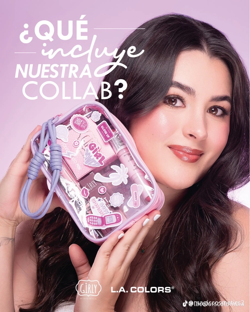 L.A. Colors Girly kit maquillaje rosa