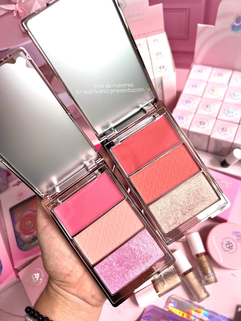 Bloomshell Rubores trio rosados