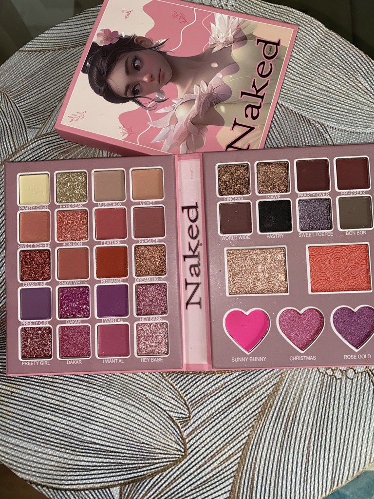 Naked paleta de sombras rosa