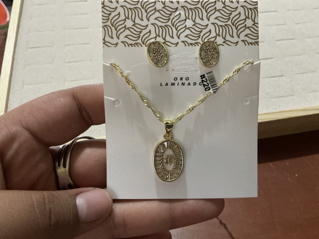 Oro Laminado dije ovalado