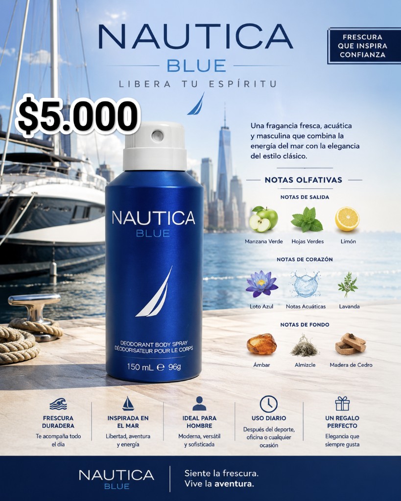 Deodorant Body Spray Nautica