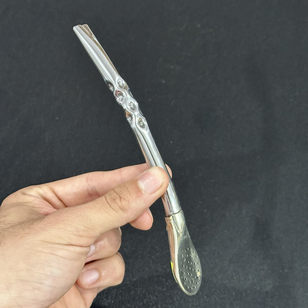 Bombillon Alpaca Semi Curvo Espiral