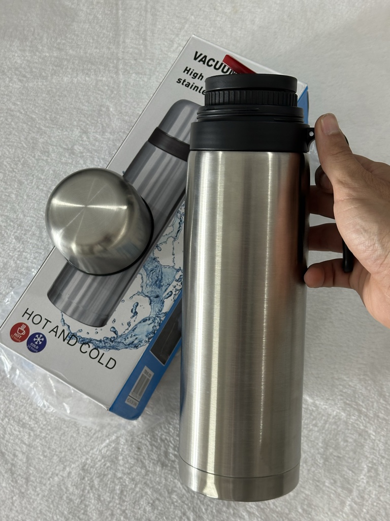 OUTLET - Termo acero inoxidable negro