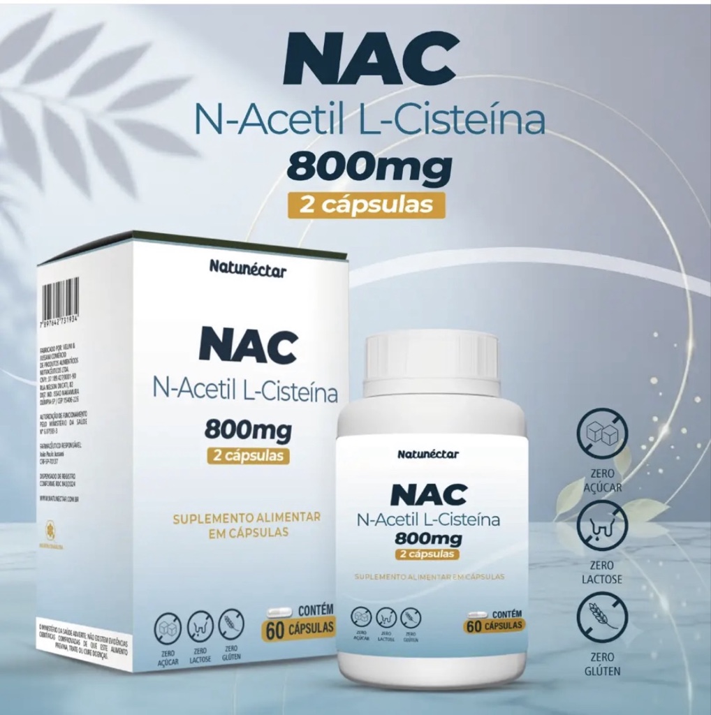 Nac 800mg c/60 caps