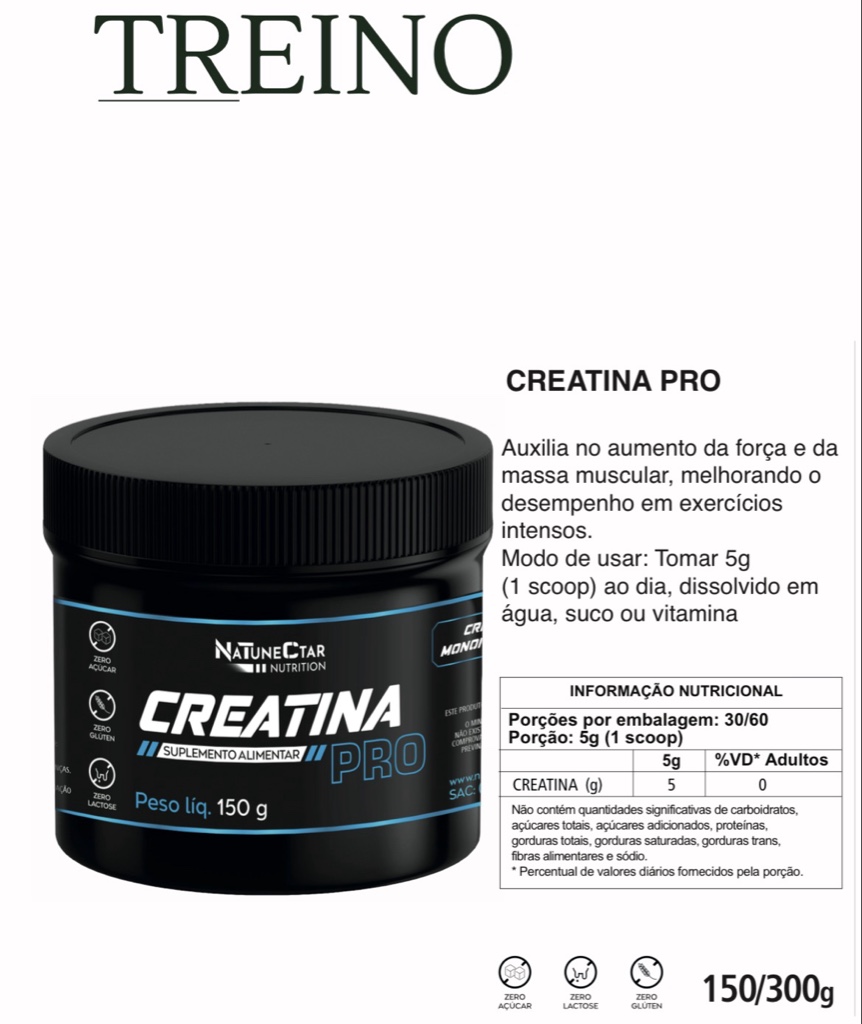 Creatina pro 300g Natunectar