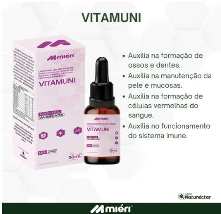 Vitamuni Gotas 30ml - Complexo Multivitamínico Liquido