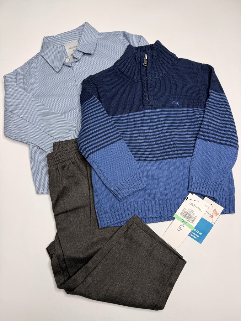 18m - Set de vestir Calvin Klein