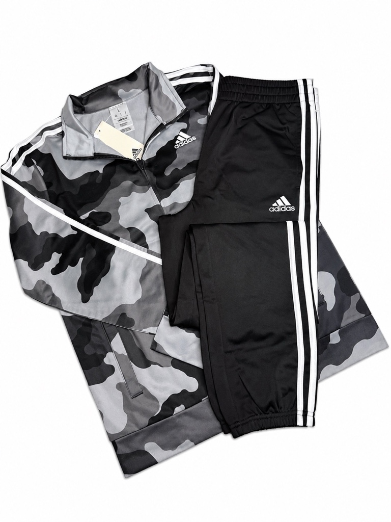 14/16y - Adidas conjunto camuflado negro
