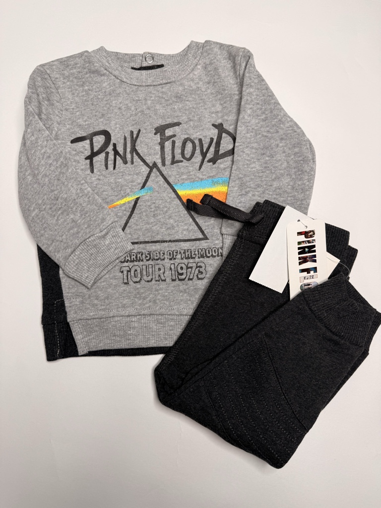 12m - Conjunto frisado Pink Floyd