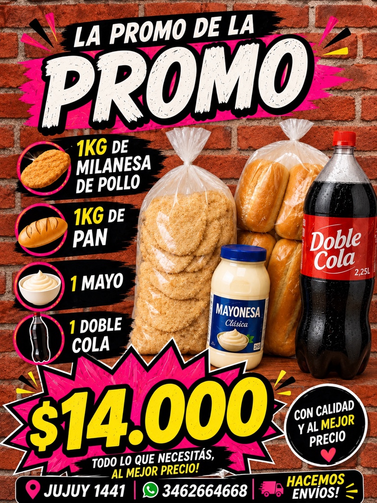 Promo Mila pan coca y mayo
