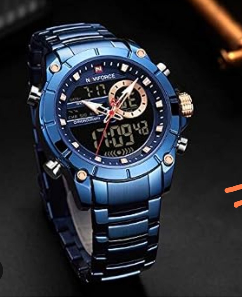 Naviforce Reloj Azul Digital 9163