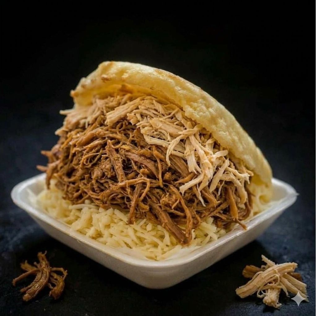 Arepa rellena mixta