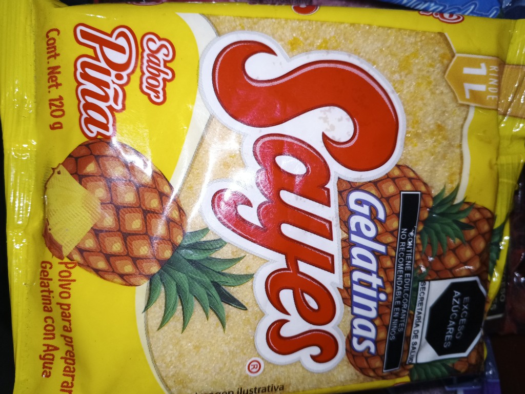Gelatina piña en agua 120g
