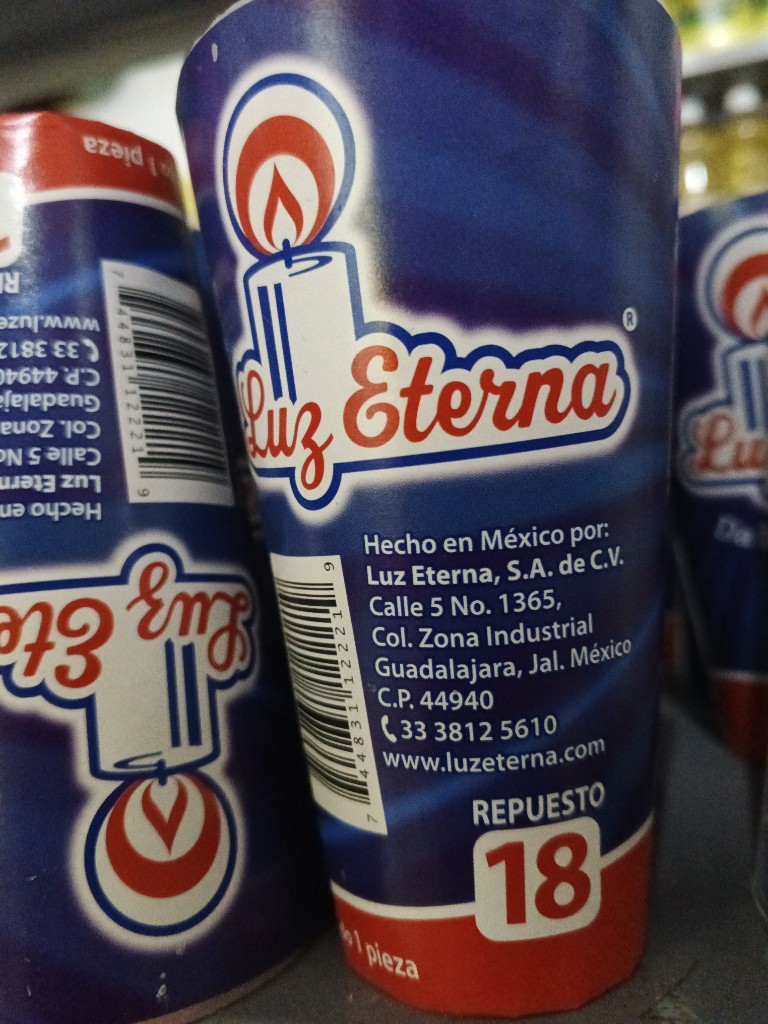 Veladora repuesto luz eterna