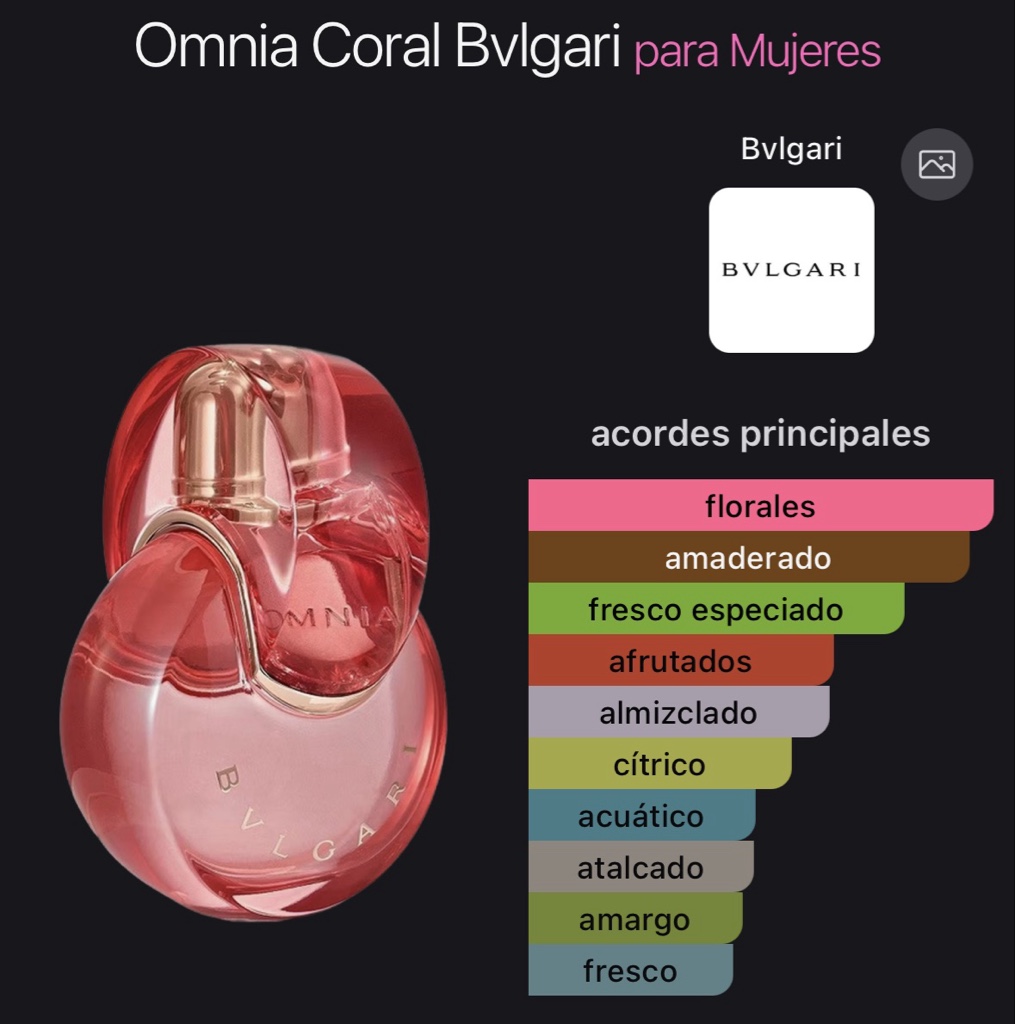 Omnia Coral Bvlgari para Mujeres